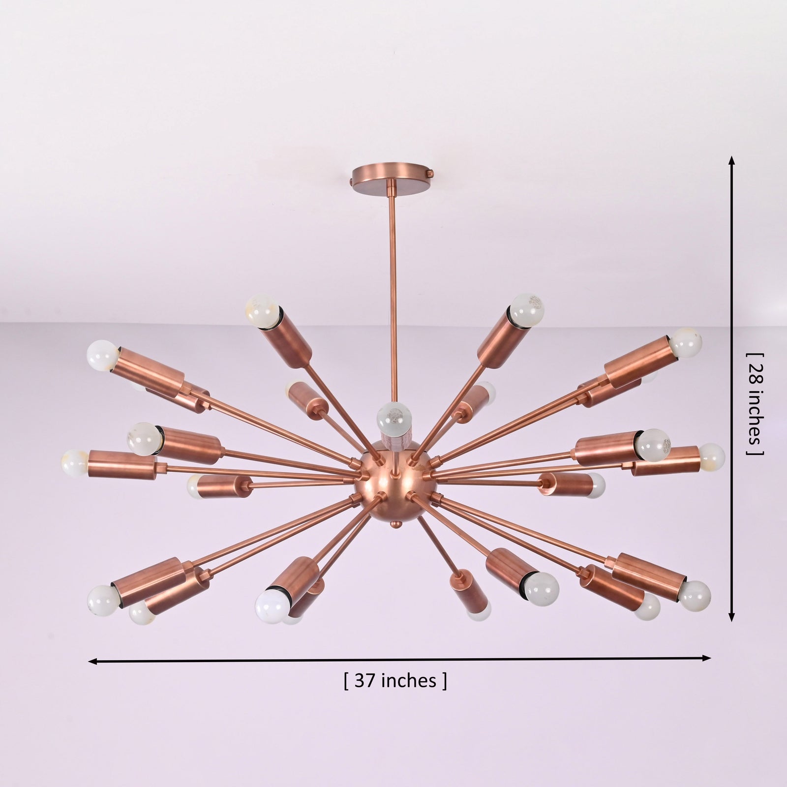 Size guide for Stockholm Nova - Ceiling Chandelier - 24 Lights - 33147