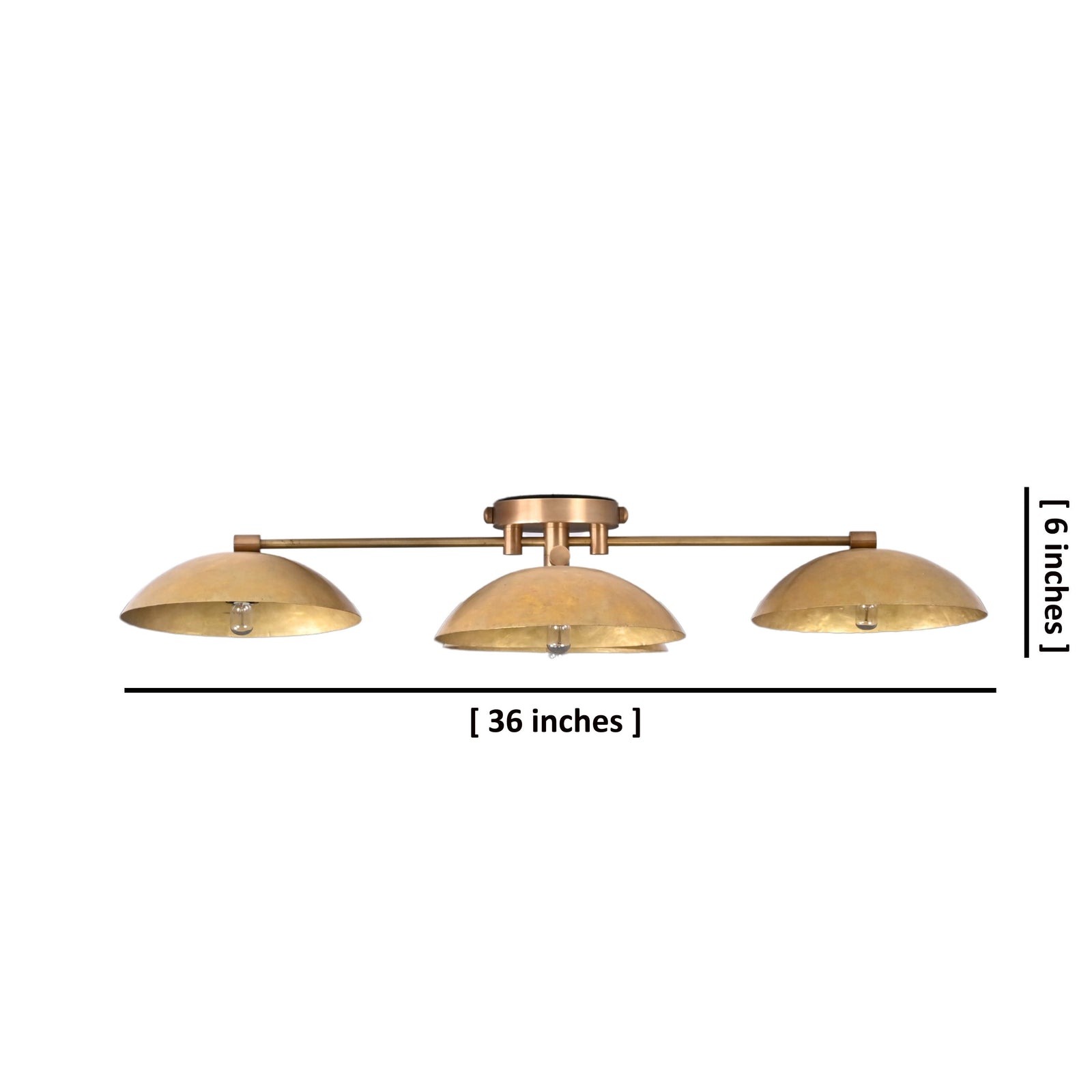 Size guide for Lisbon Orbital - Flush Mount Mid-century Chandelier - 4 Lights - 33101