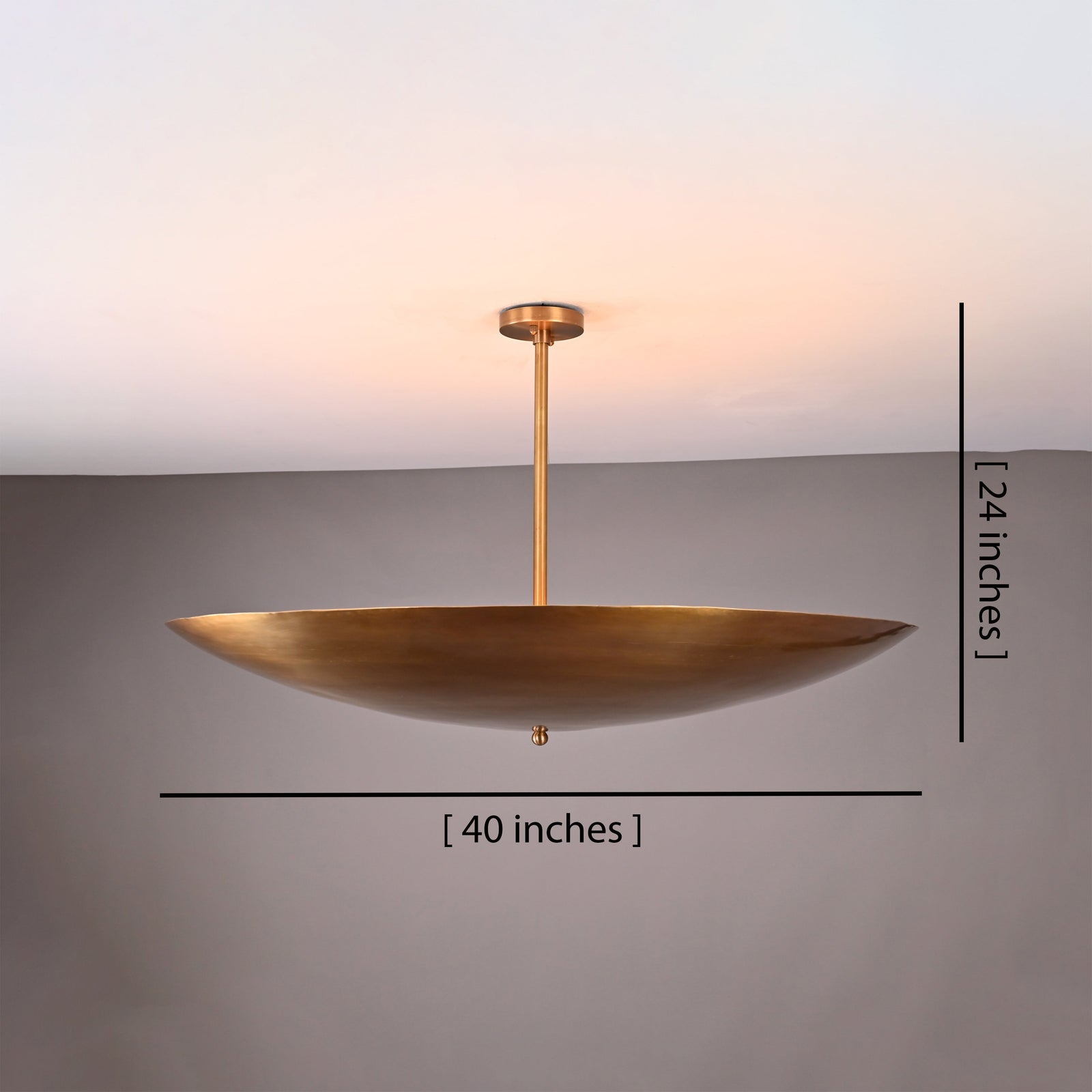Size guide for Paris Discus - Uplifting Chandelier - 5 Lights - 32457