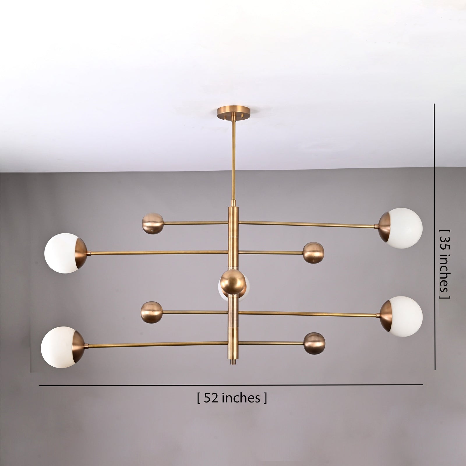 Size guide for Stockholm Halo - Chandelier - 5 Lights - 32461