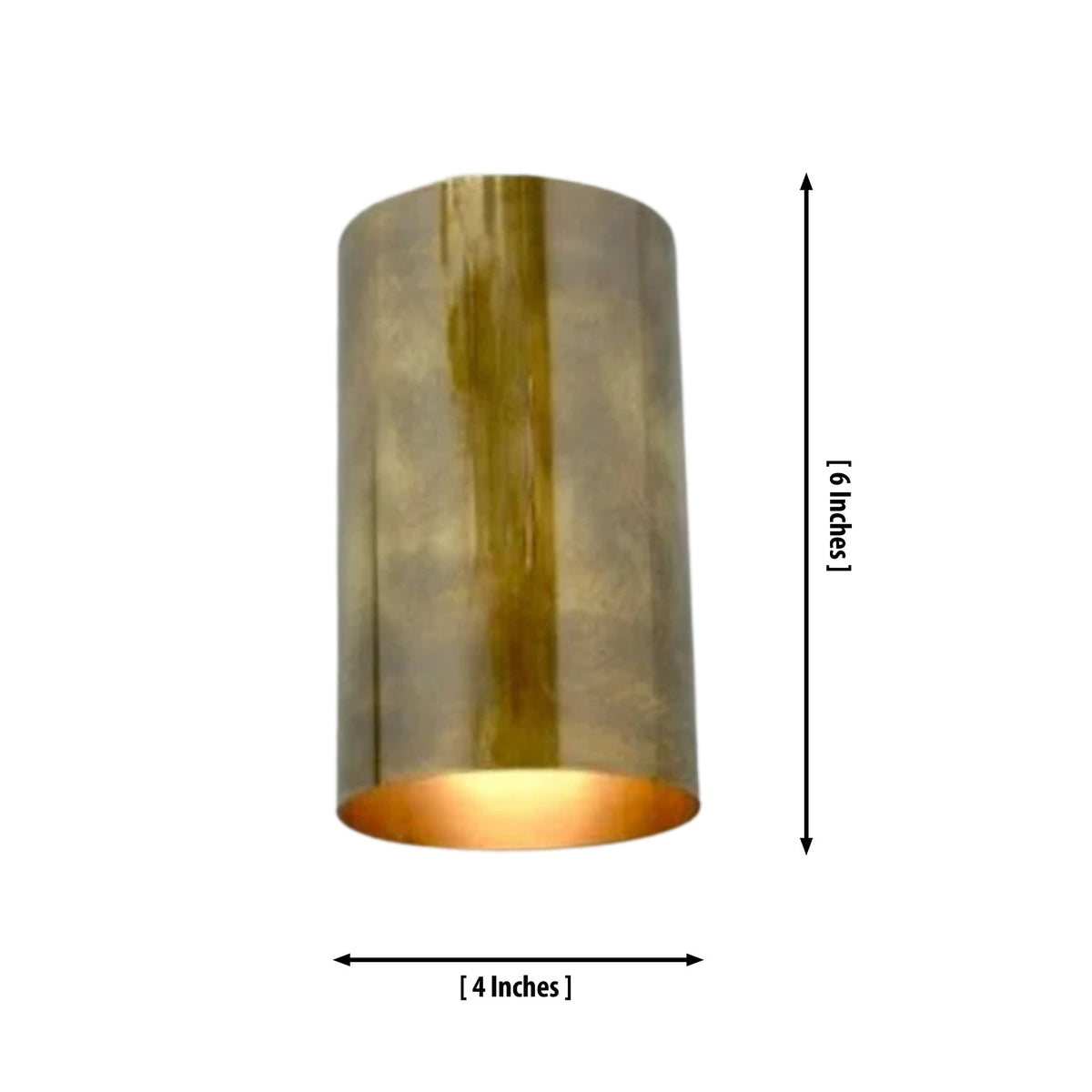 Size guide for Hudson Modern Cylinder Wall Sconce – 1 Light – 6 Inch – Model 32722