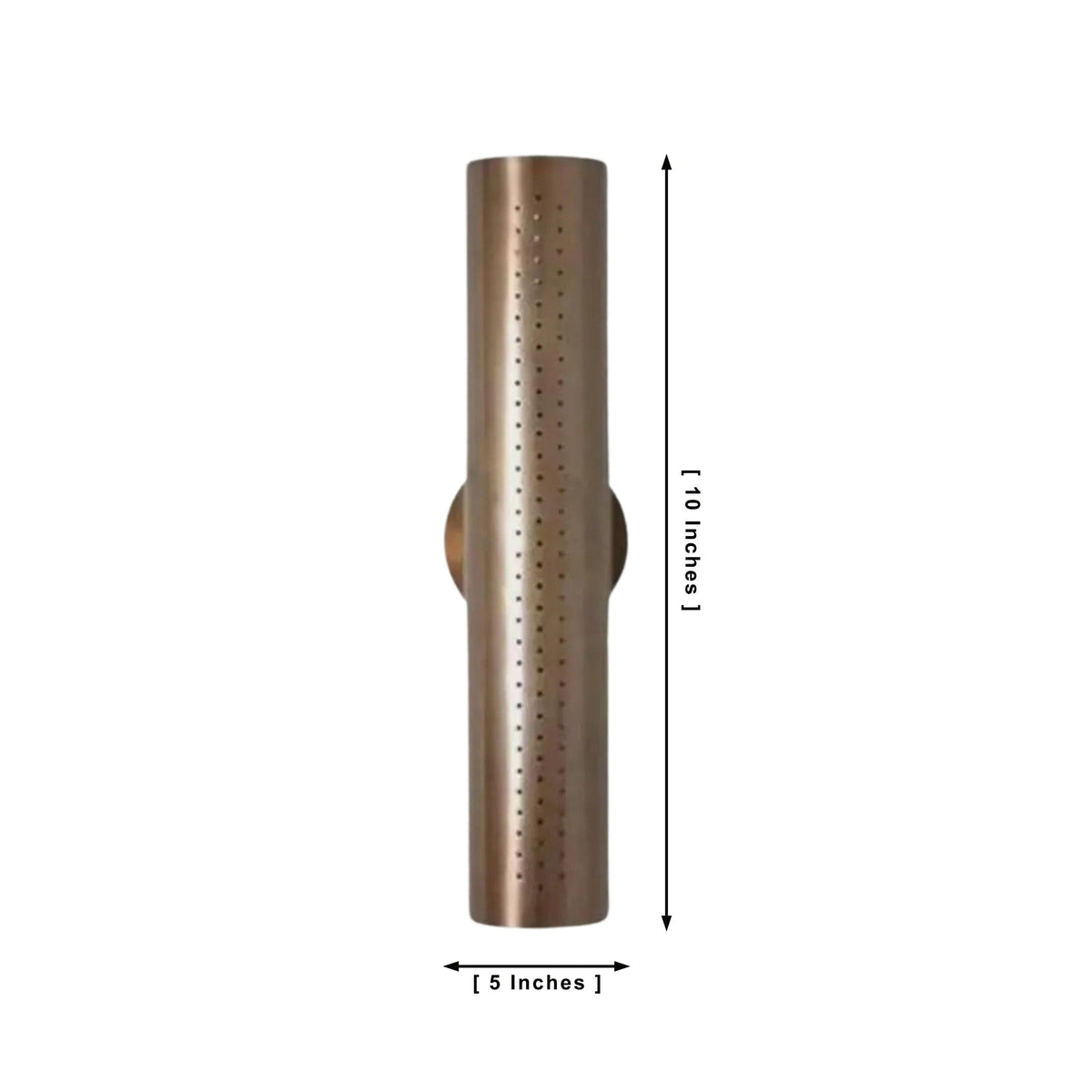 Size guide for Milan Perforated Cylinder Wall Sconce – Up & Down Light – 10 Inch – Model 32799