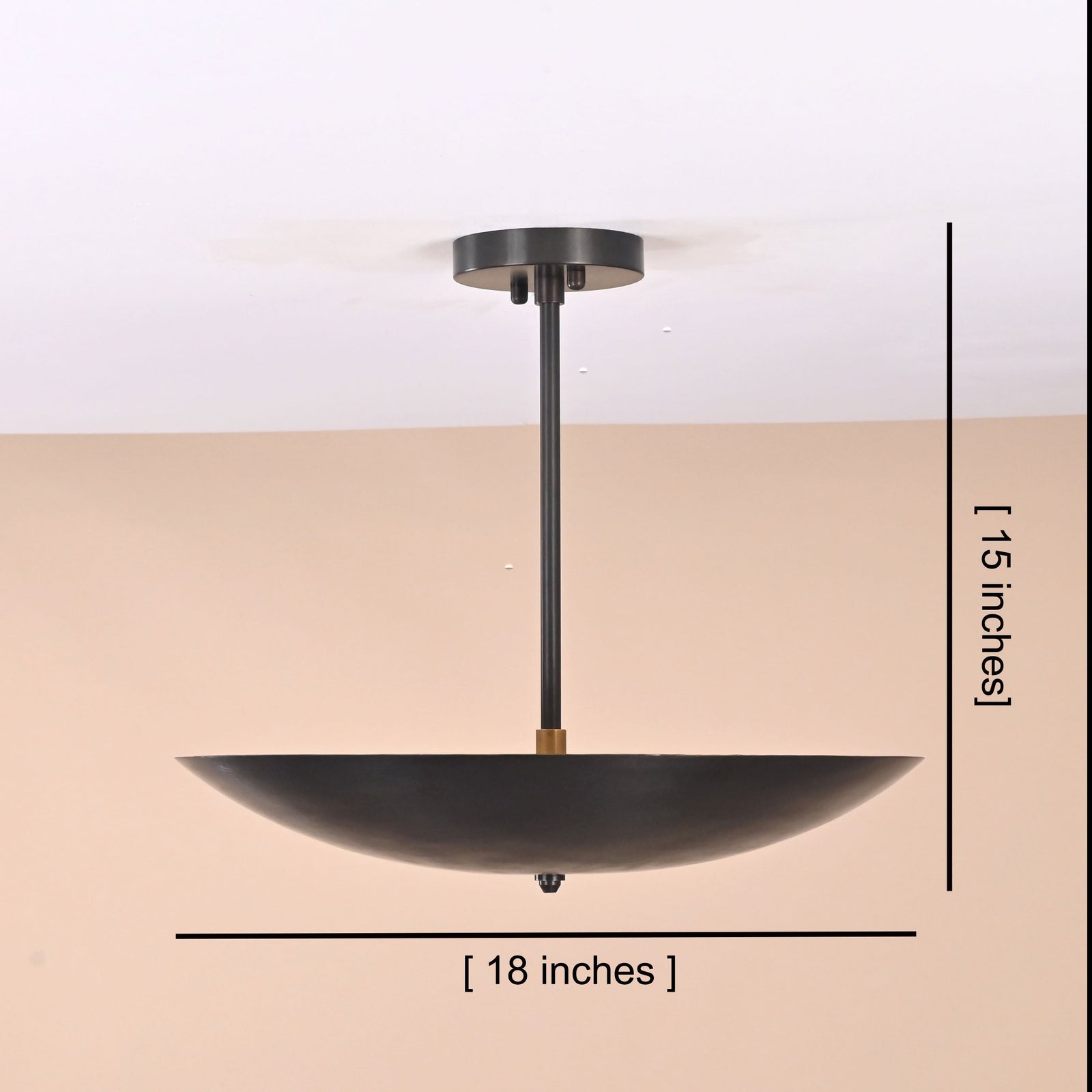 Size guide for Stockholm Discus - Uplifting Mid-century Chandelier - 5 Lights - 32421