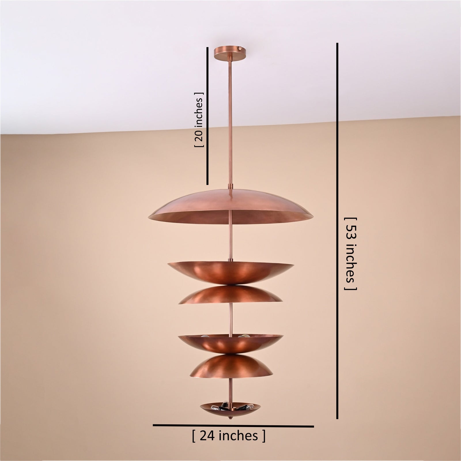 Size guide for Cairo Cascade - Uplifting Ceiling Chandelier - 11 Lights - 32434