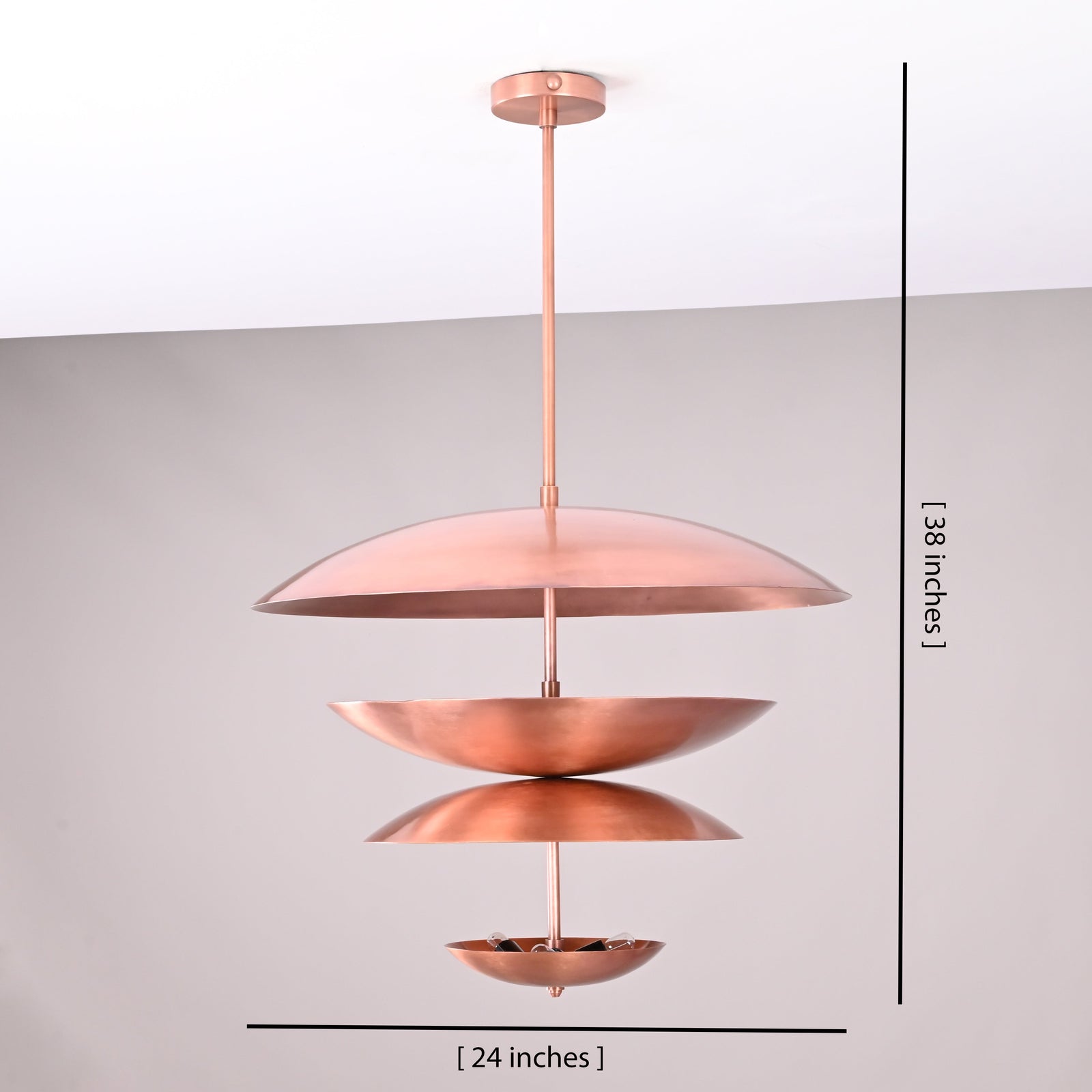 Size guide for Rome Cascade - Uplifting Brass Chandelier - 8 Lights - 32492