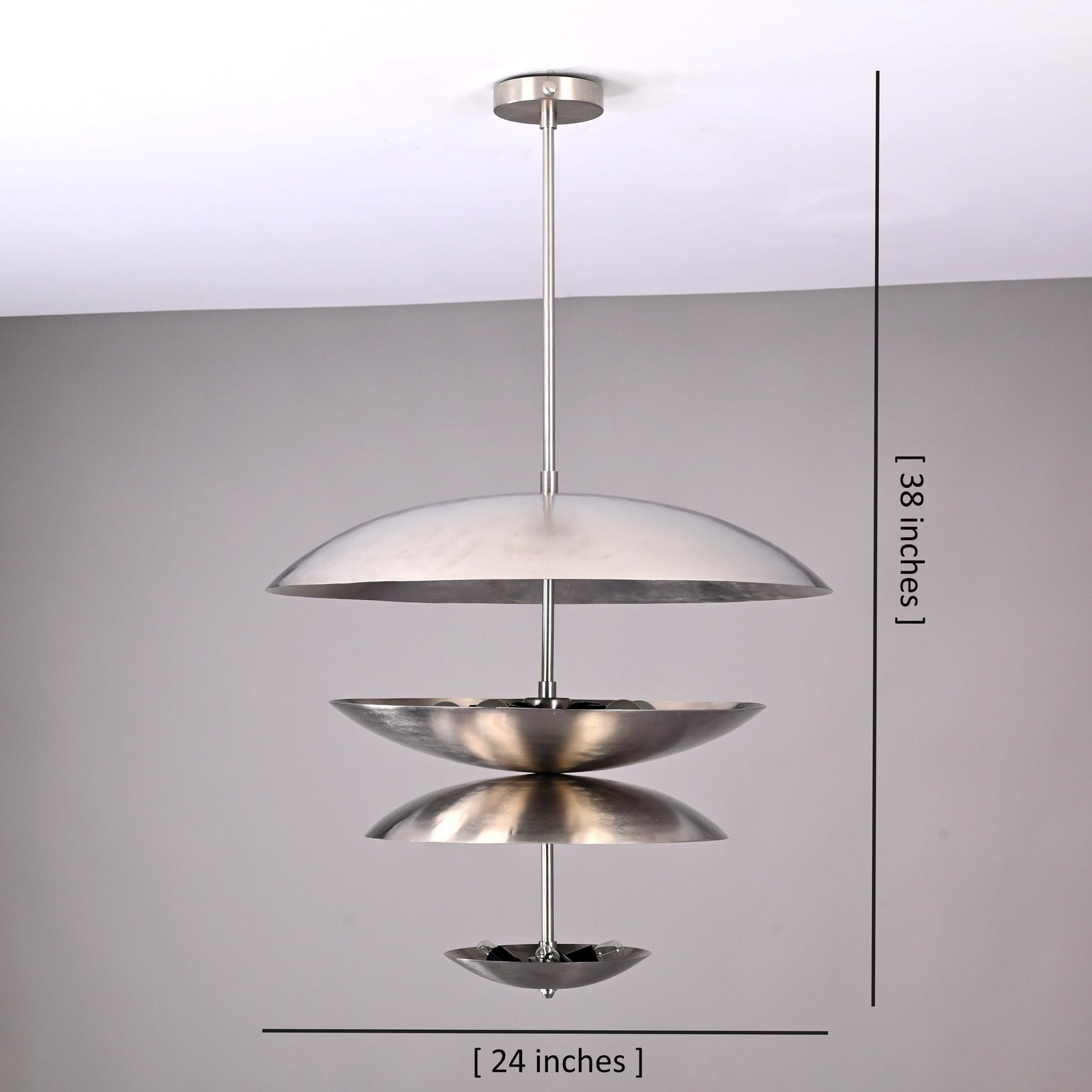 Size guide for Paris Cascade - Uplifting Pendant Chandelier - 8 Lights - 32452