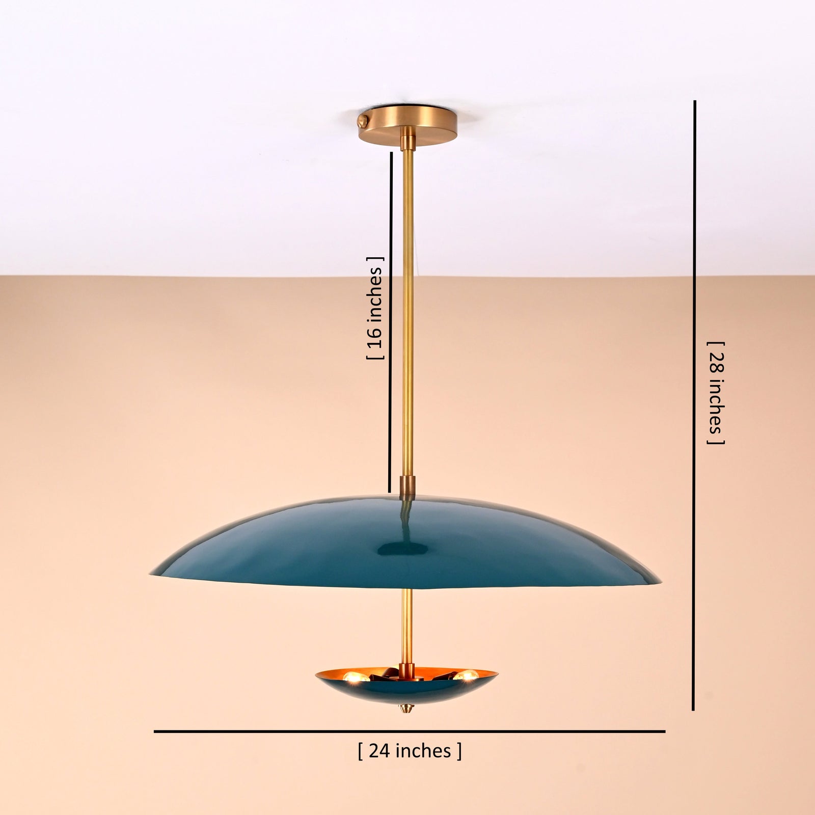 Size guide for Berlin Discus - Uplifting Chandelier - 3 Lights - 32427