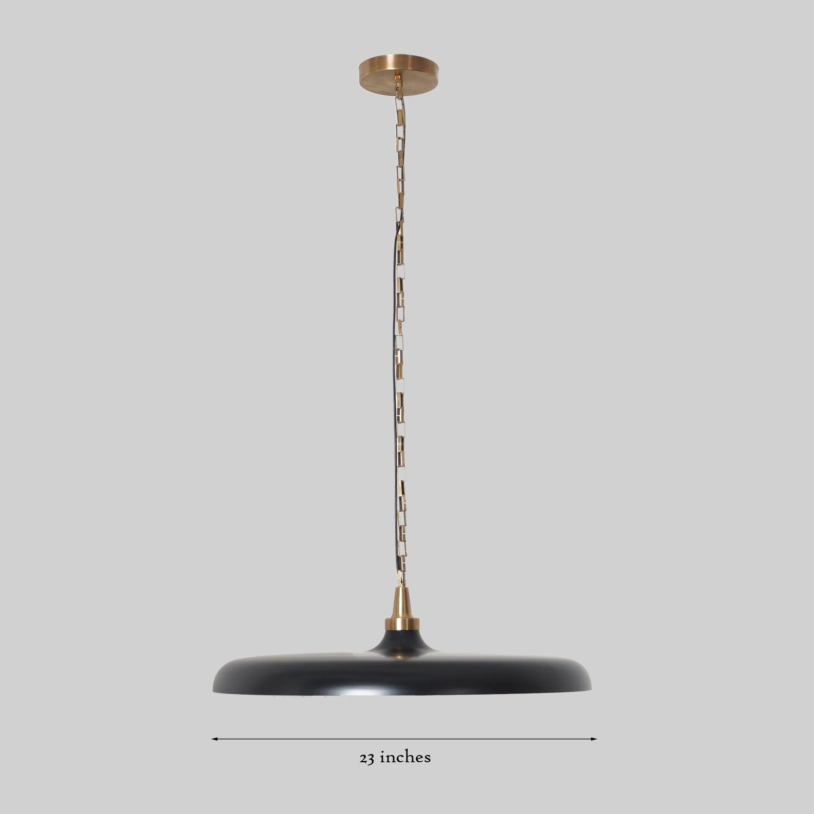 Size guide for Kyoto Discus - Ceiling Chandelier - 1 Light - 62614