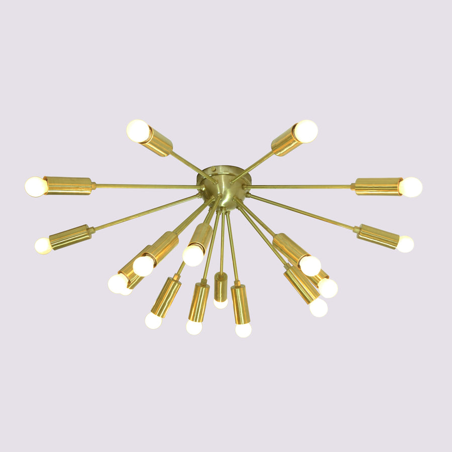 Monaco Nova - Flush Mount Ceiling Chandelier - 18 Lights - 32116
