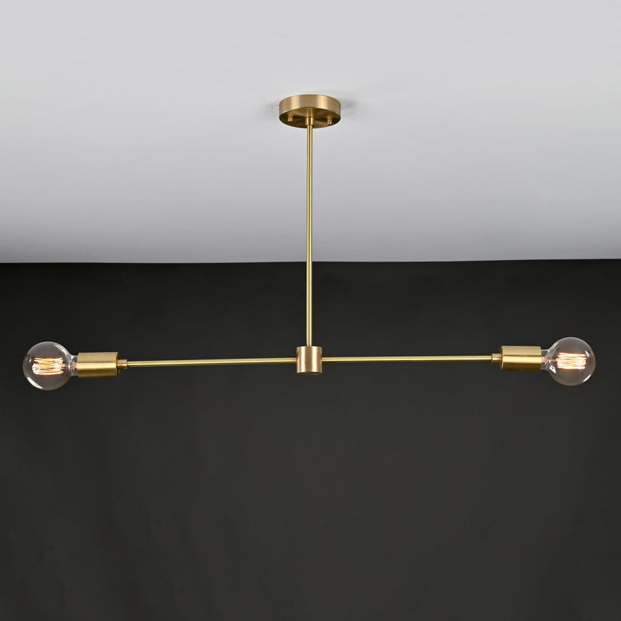 Cairo Line Mid-century Chandelier - 2 Lights - 32170