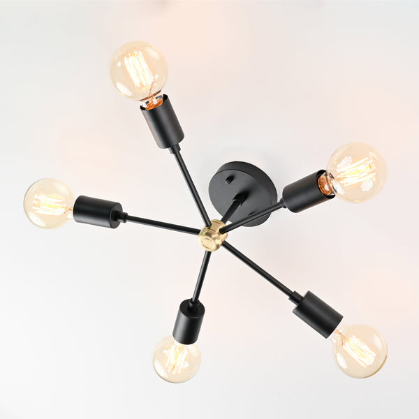 Rome Beacon - Flush Mount Ceiling Chandelier - 5 Lights - 32178
