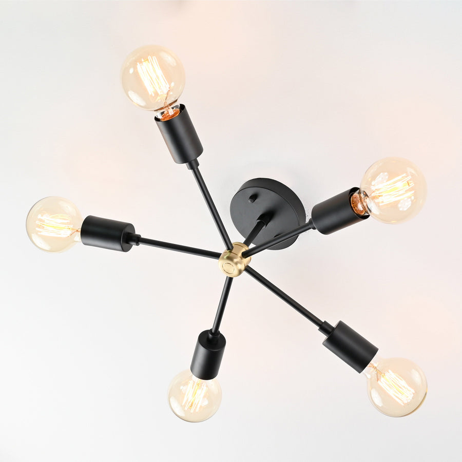 Rome Beacon - Flush Mount Ceiling Chandelier - 5 Lights - 32178