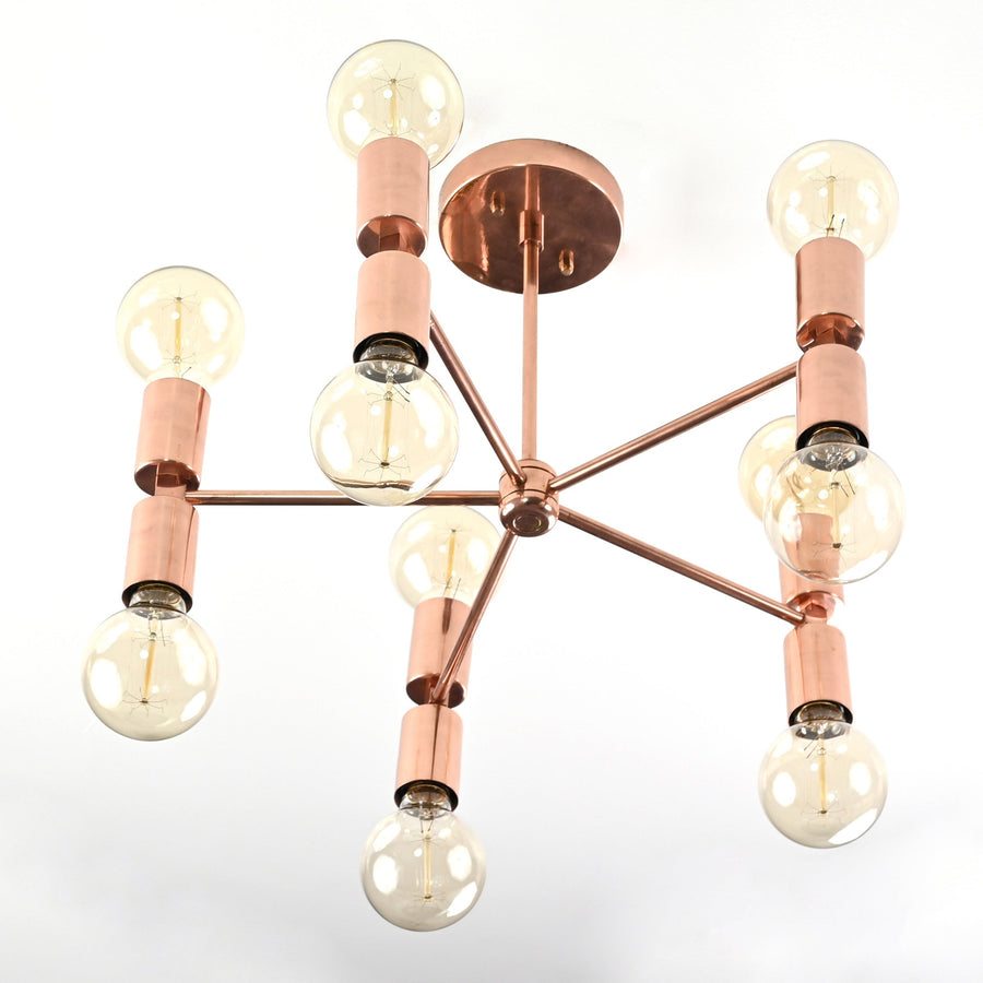 Stockholm Beacon Mid-century Chandelier - 10 Lights - 32179