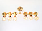 Monaco Linea - Brass Chandelier - 6 Lights - 32180