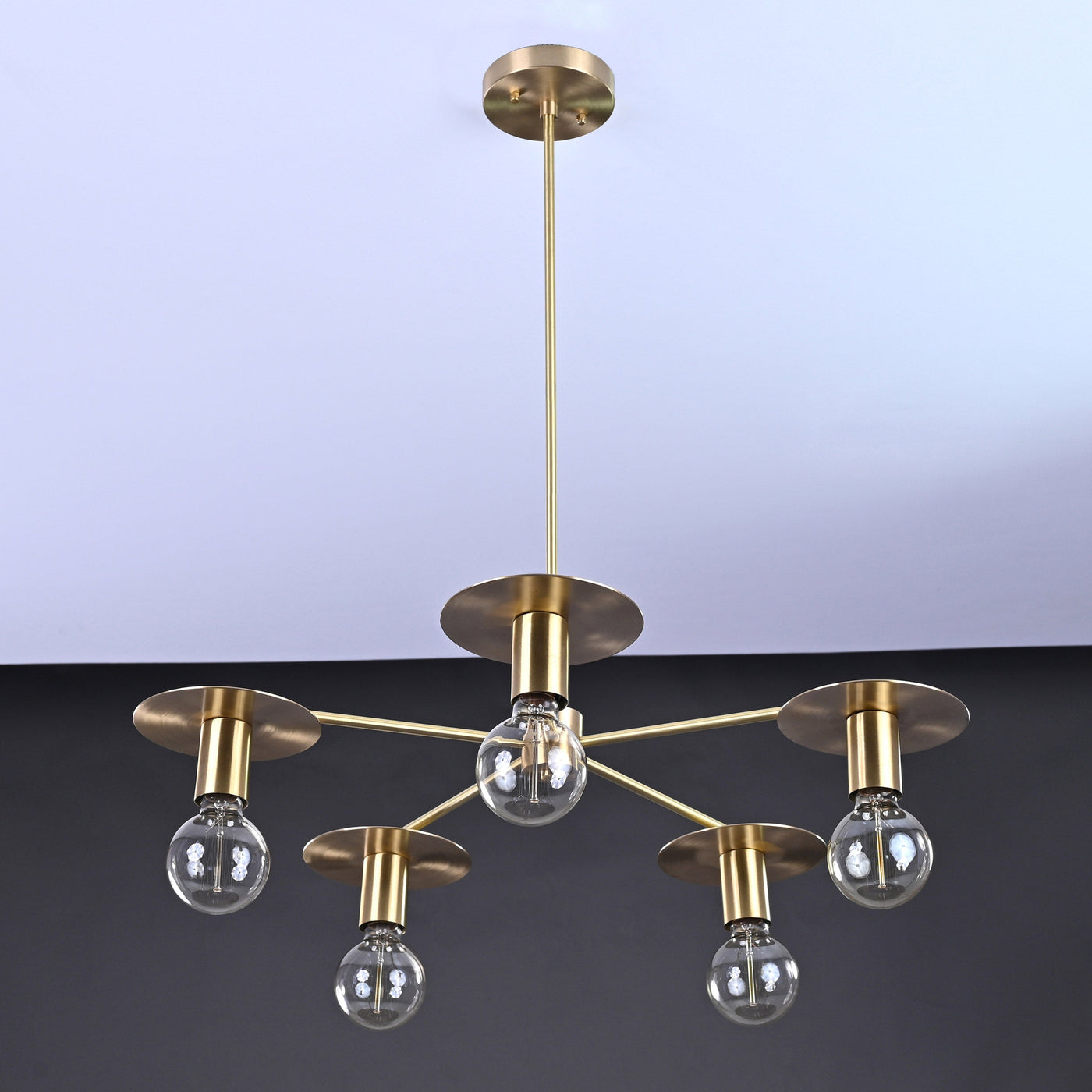 Milan Beacon - Brass Chandelier - 5 Lights - 32188