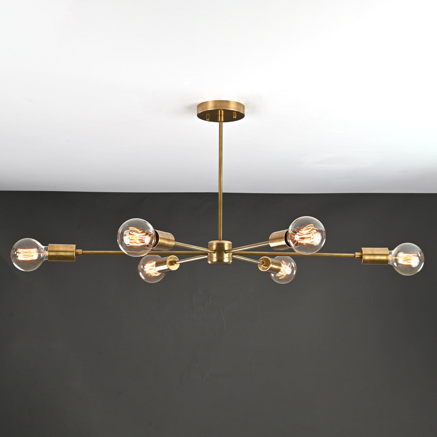 Tokyo Vector - Brass Chandelier - 6 Lights - 32191