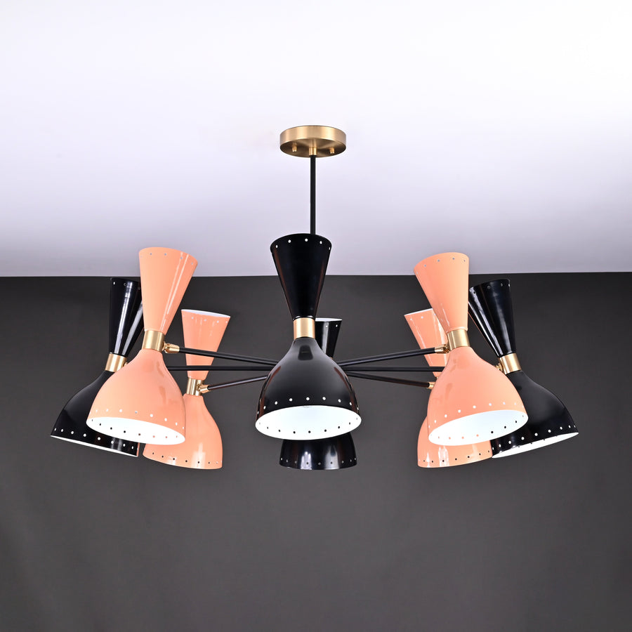 Lisbon Pivot - Diabolo Ceiling Chandelier - 16 Lights - 32219