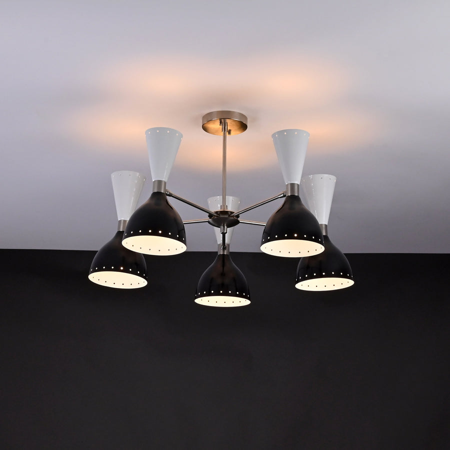 Barcelona Pivot - Diabolo Pendant Chandelier - 10 Lights - 32222