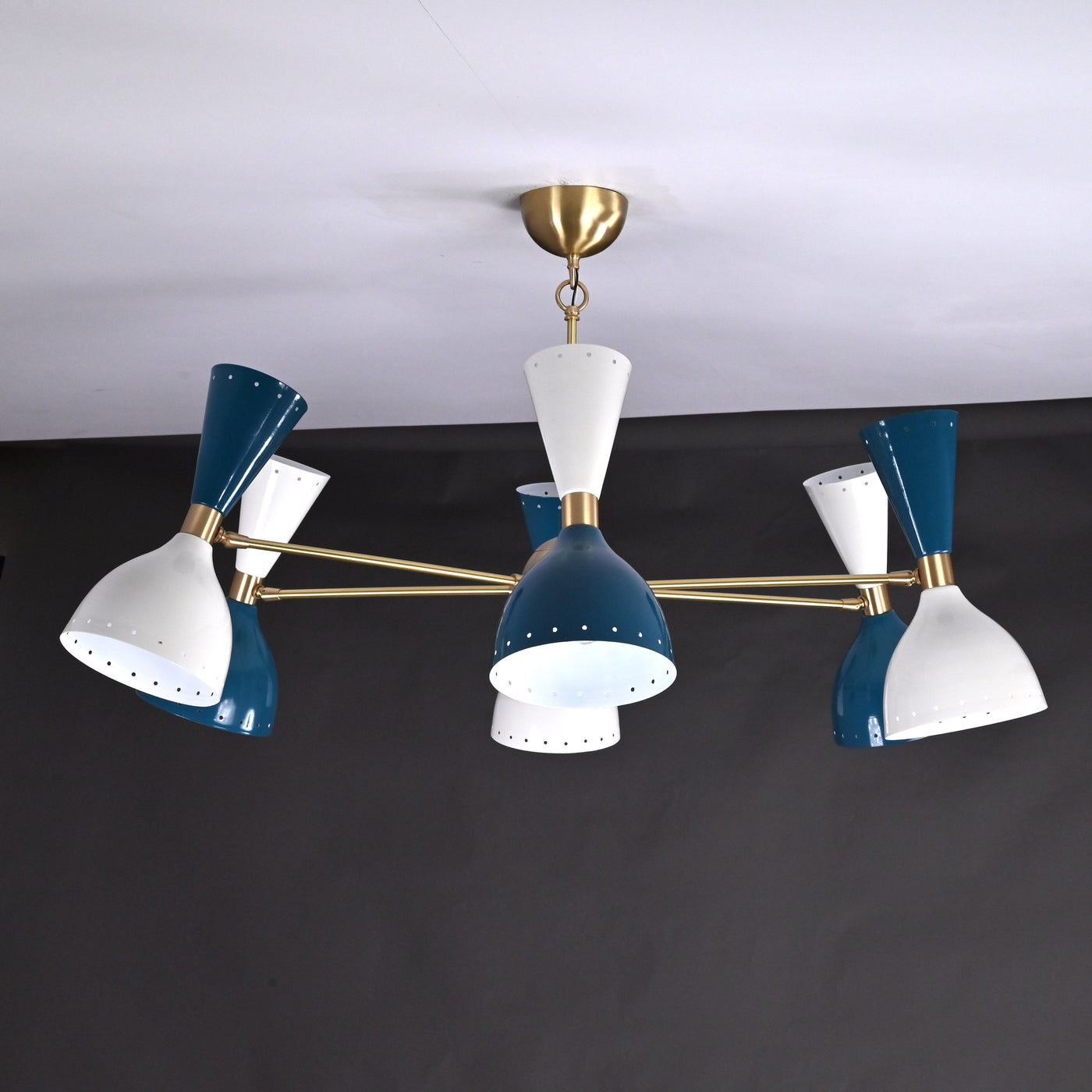 Copenhagen Pivot - Diabolo Mid-century Chandelier - 12 Lights - 32227