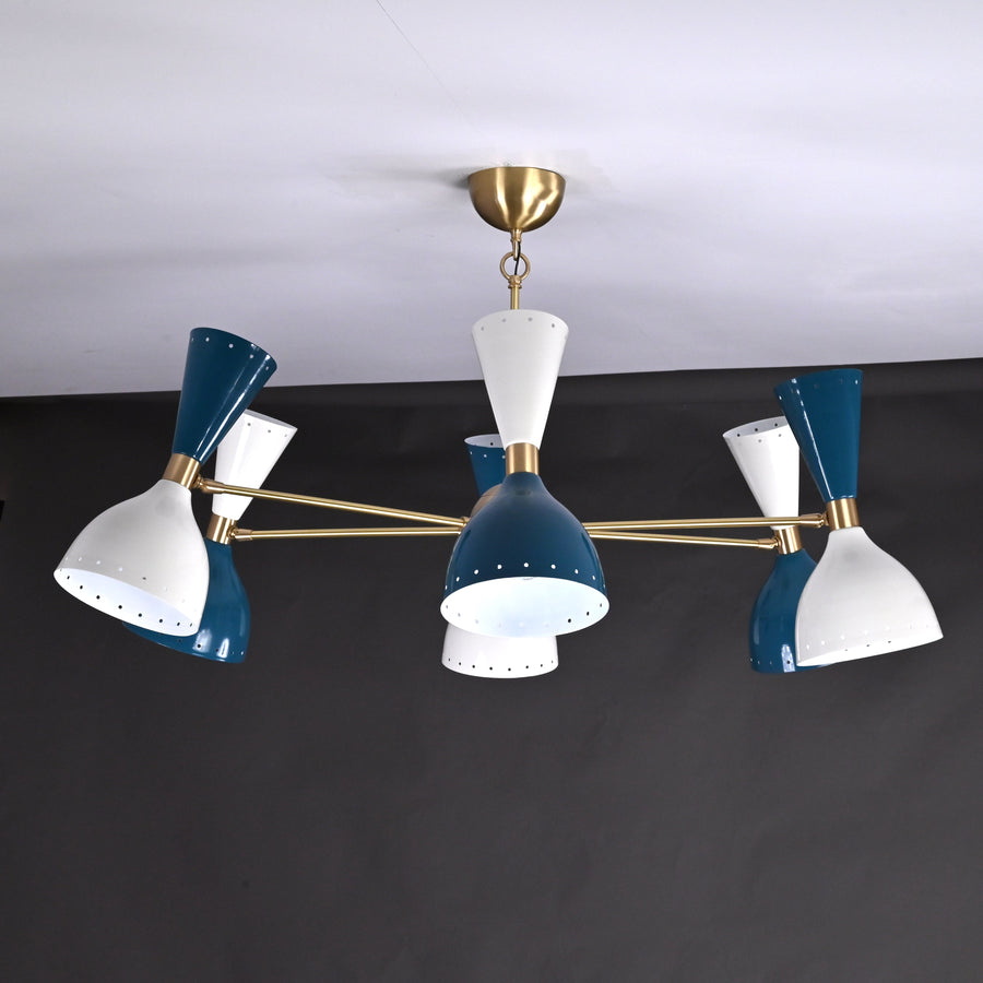 Copenhagen Pivot - Diabolo Mid-century Chandelier - 12 Lights - 32227