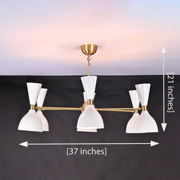 Stockholm Pivot - Diabolo Pendant Chandelier - 12 Lights - 32233