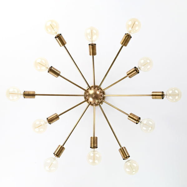 Milan Nova - Flush Mount Ceiling Chandelier - 12 Lights - 32152