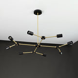 Milan Linea - Brass Chandelier - 8 Lights - 32168