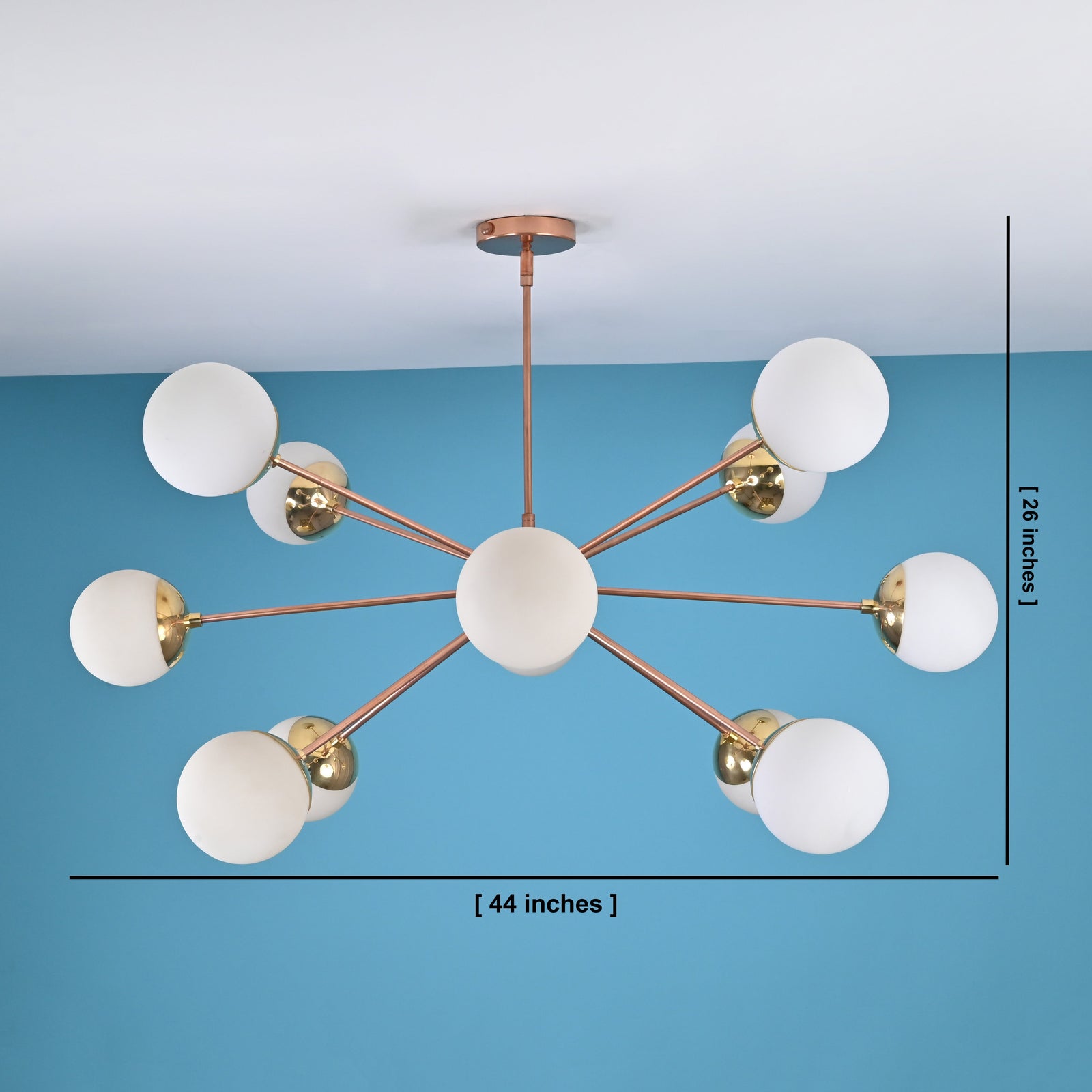 Size guide for Oslo Nova - Pendant Chandelier - 12 Lights - 33113