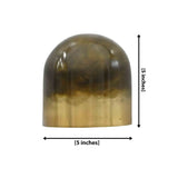 Prague Dual Patina Brass Wall Sconce – Compact Dome Downlight 72261