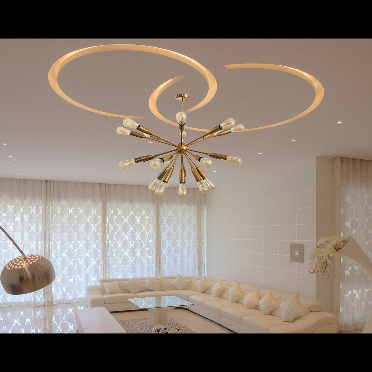 Oslo Nova Mid-century Chandelier - 24 Lights - 32125