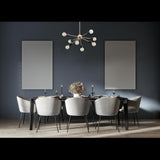 Cairo Nova - Brass Chandelier - 8 Lights - 32163