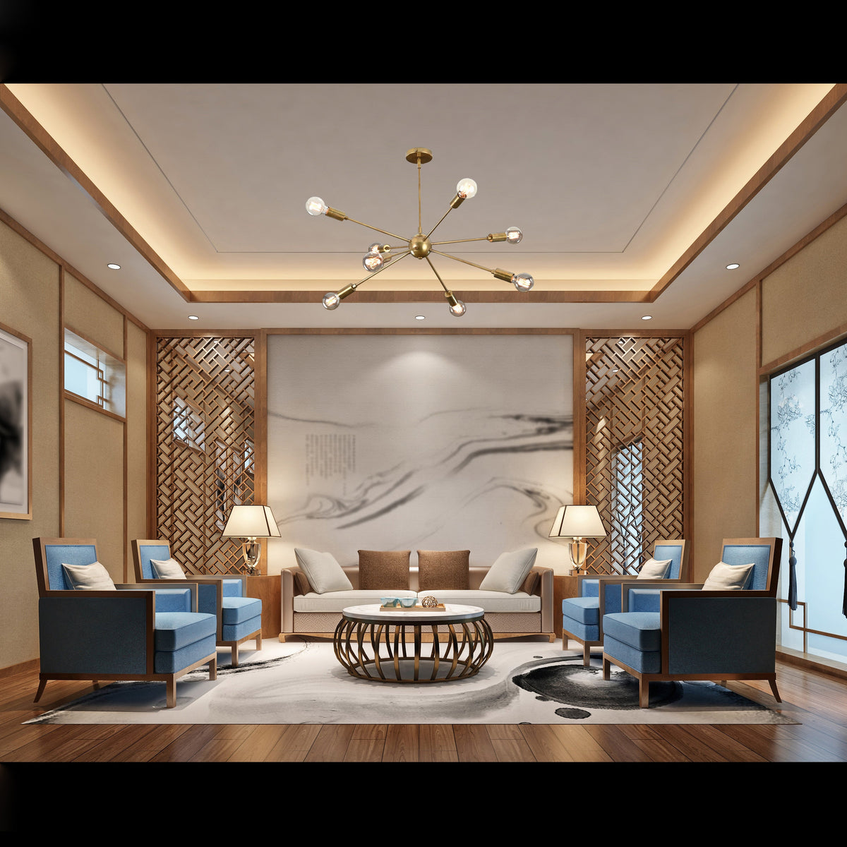 Zurich Nova - Chandelier - 8 Lights - 32167