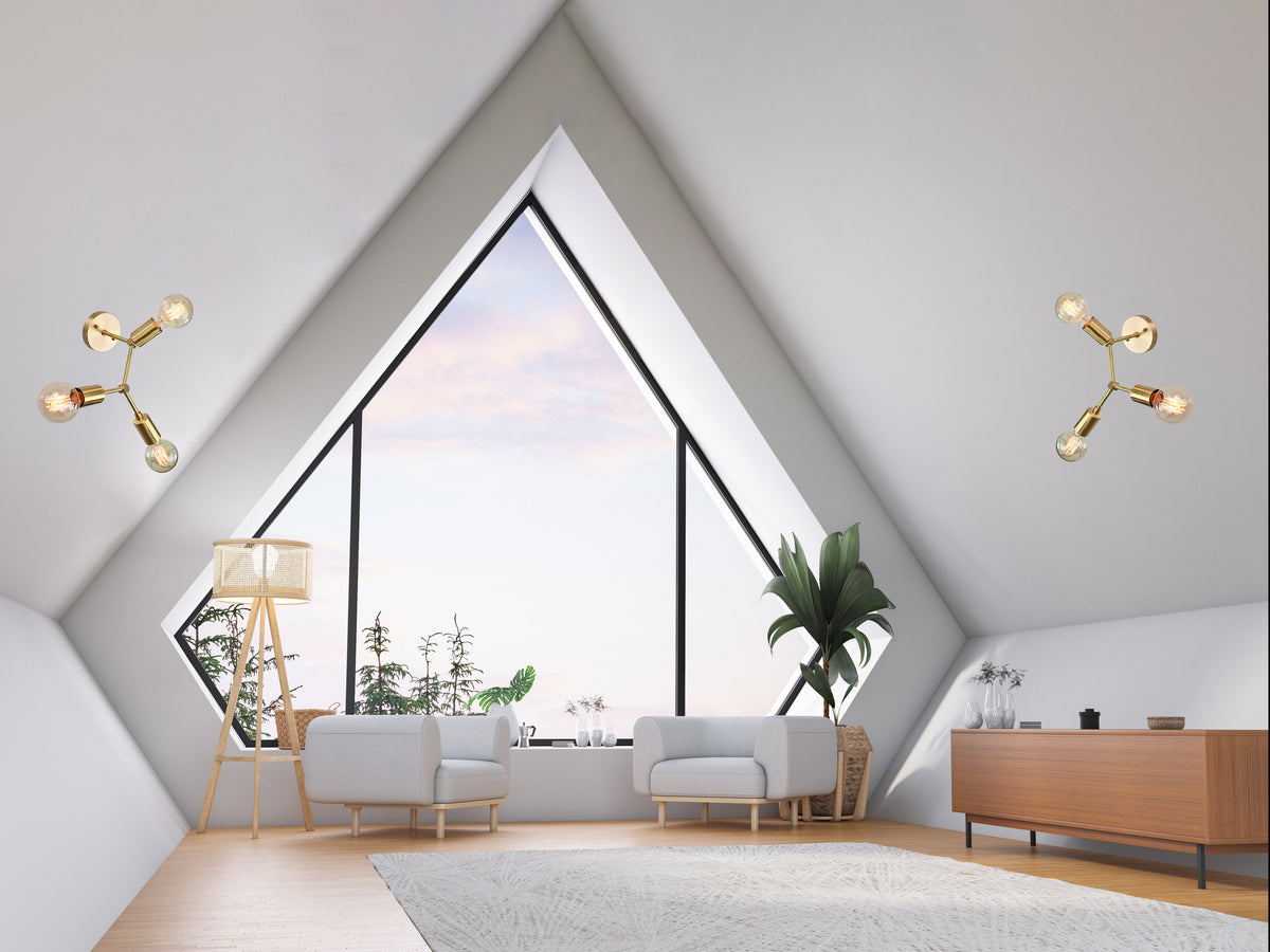 Monaco Beacon - Brass Chandelier - 6 Lights - 32196