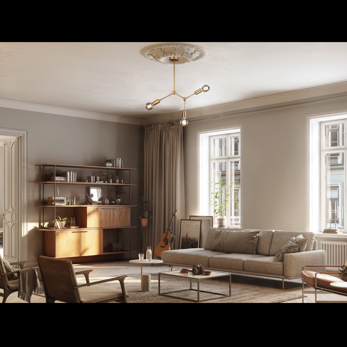 Paris Linea - Chandelier - 3 Lights - 32202