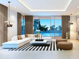 Barcelona Discus  -  Uplifting Ceiling Chandelier - 4 Lights - 32224