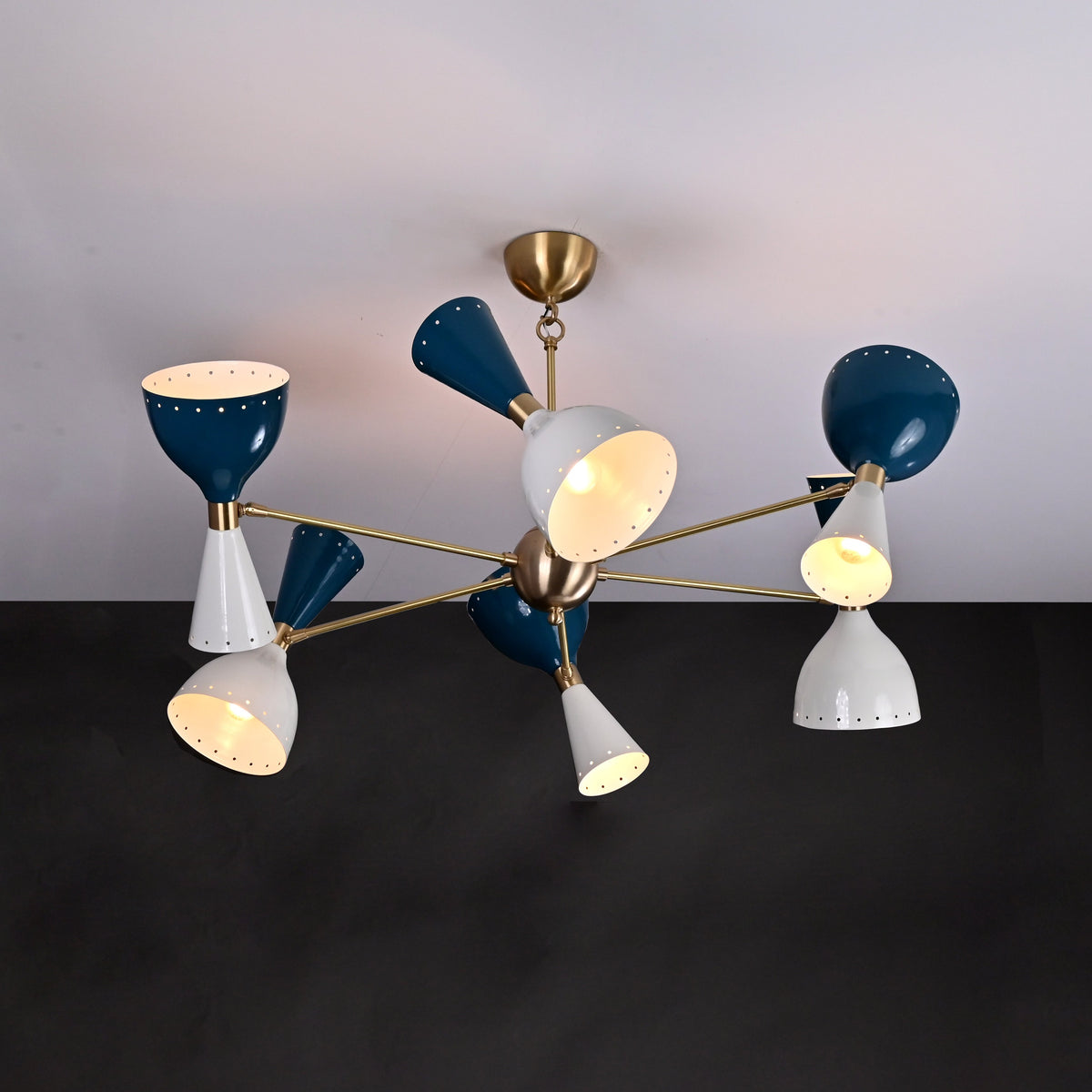 Copenhagen Pivot - Diabolo Mid-century Chandelier - 12 Lights - 32227