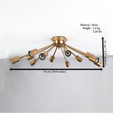 Milan Nova - Flush Mount Ceiling Chandelier - 12 Lights - 32152