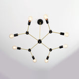 Milan Linea - Brass Chandelier - 8 Lights - 32168
