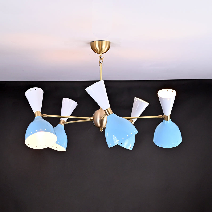 Zurich Pivot - Diabolo Pendant Chandelier - 10 Lights - 32228