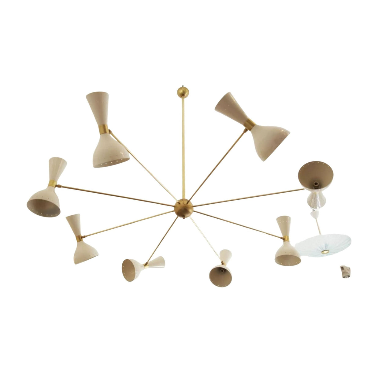 Orion Mid-Century Multi-Cone Chandelier – 16 Light – 60 Inch – Model 62022