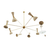 Orion Mid-Century Multi-Cone Chandelier – 16 Light – 60 Inch – Model 62022