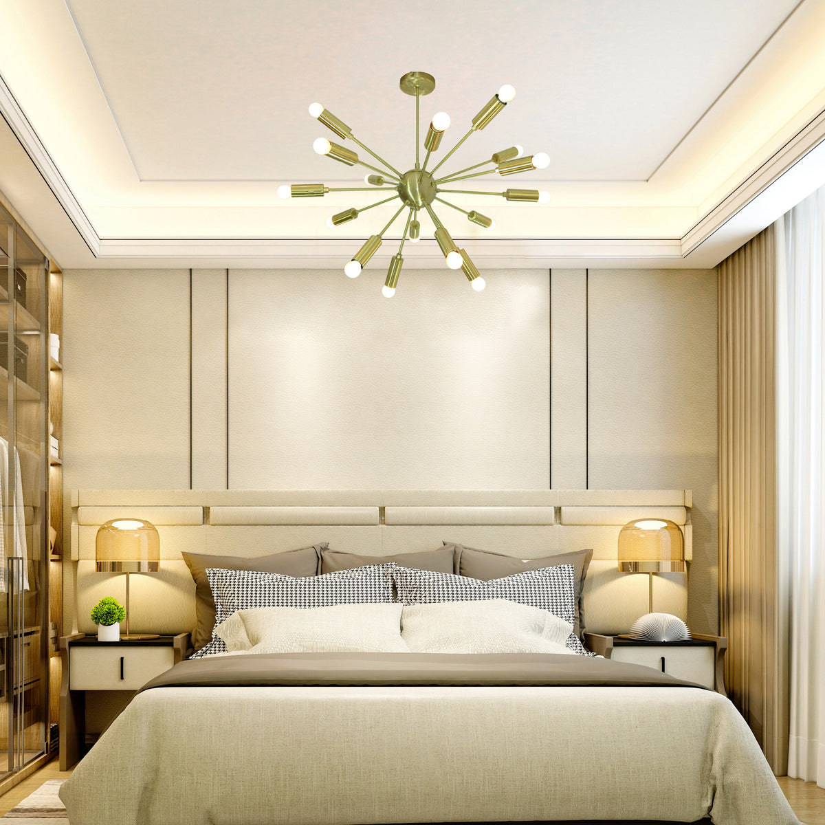 Athens Nova Mid-century Chandelier - 16 Lights - 32115