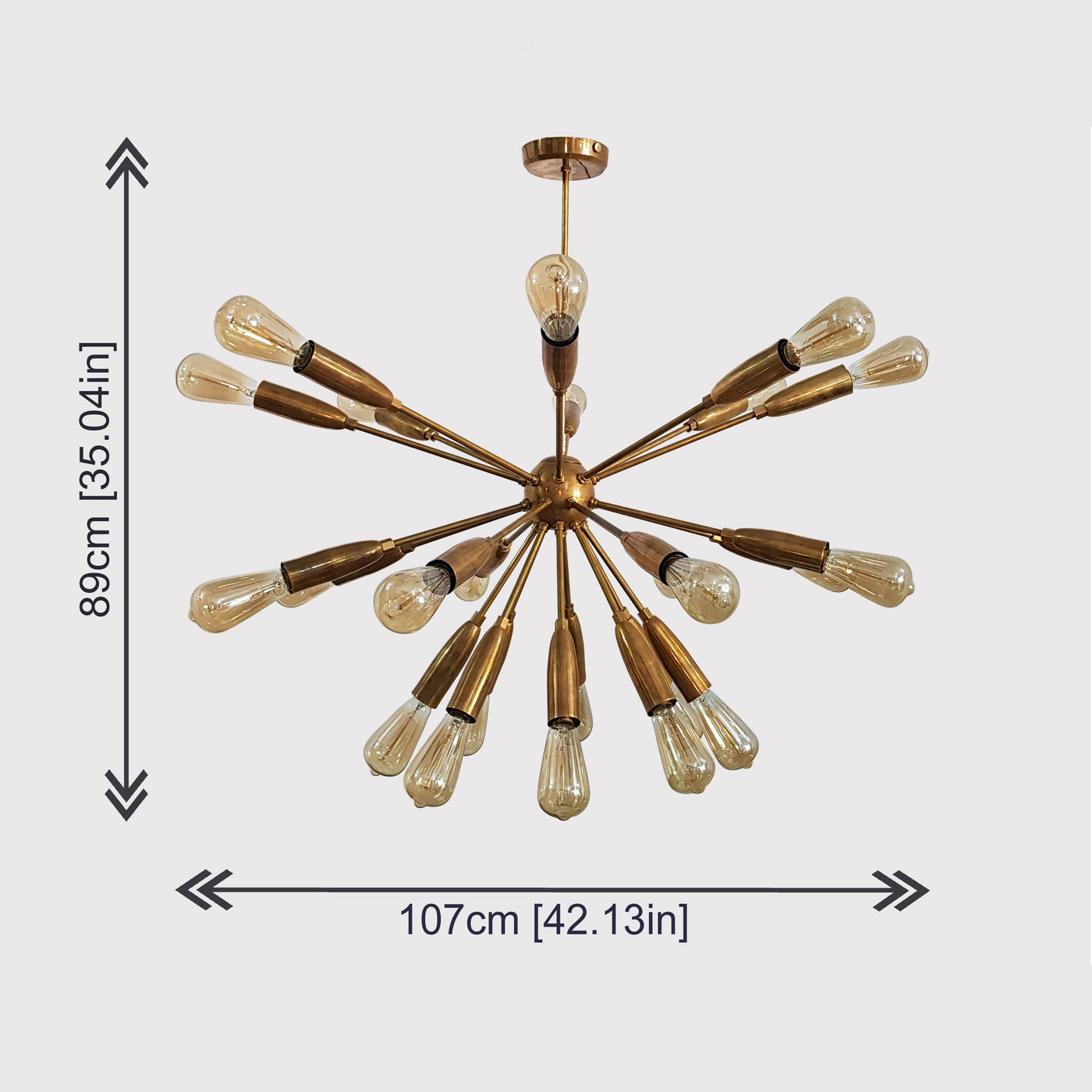 Oslo Nova Mid-century Chandelier - 24 Lights - 32125