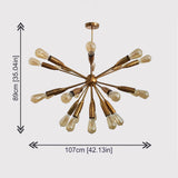 Oslo Nova Mid-century Chandelier - 24 Lights - 32125