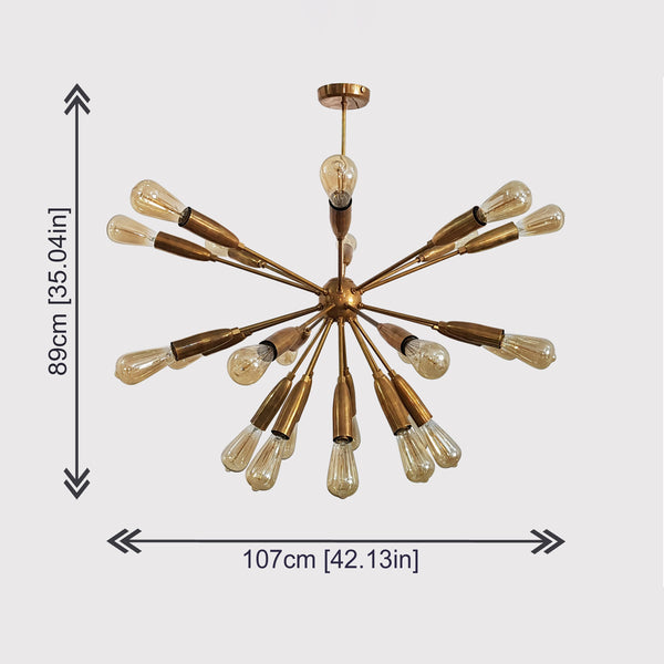 Oslo Nova Mid-century Chandelier - 24 Lights - 32125