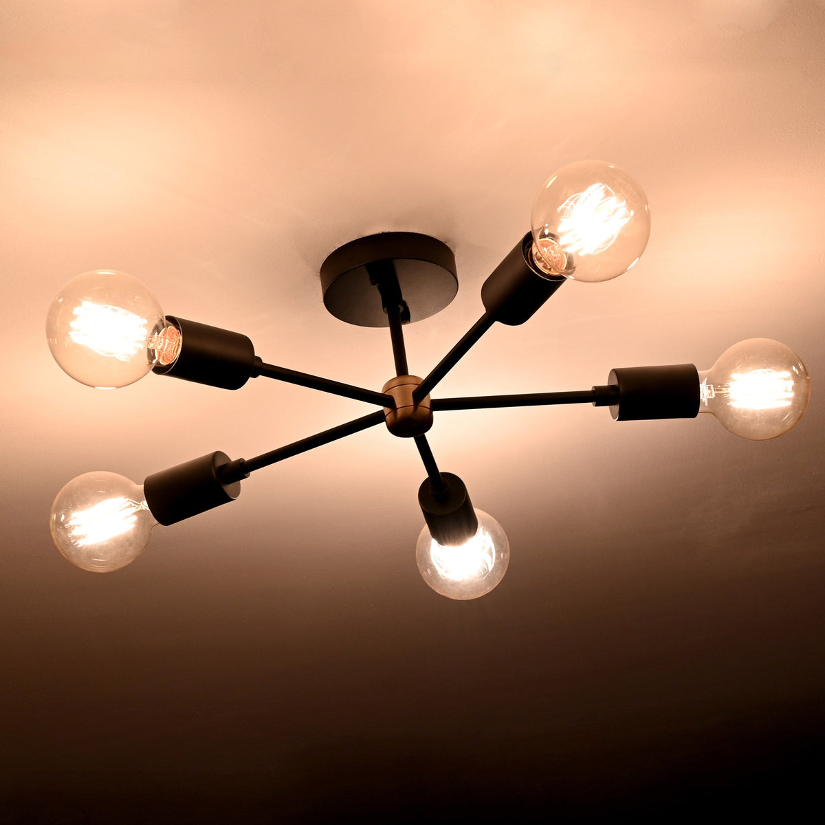 Rome Beacon - Flush Mount Ceiling Chandelier - 5 Lights - 32178