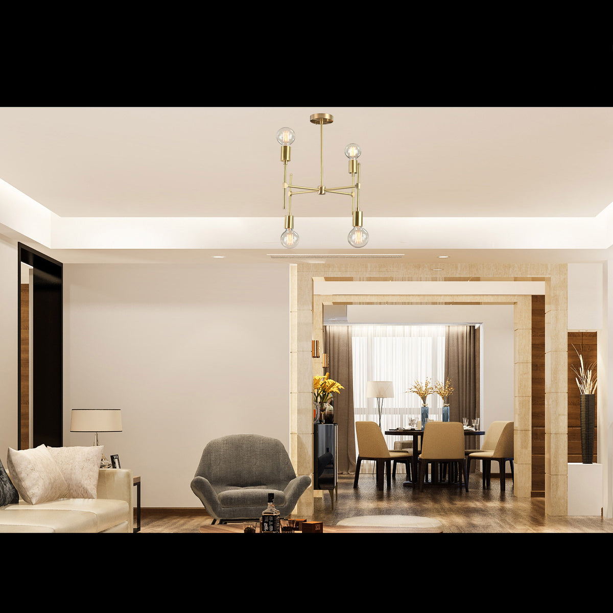 Havana Beacon - Pendant Chandelier - 4 Lights - 32182