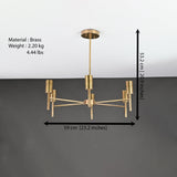 Zurich Beacon Mid-century Chandelier - 6 Lights - 32185