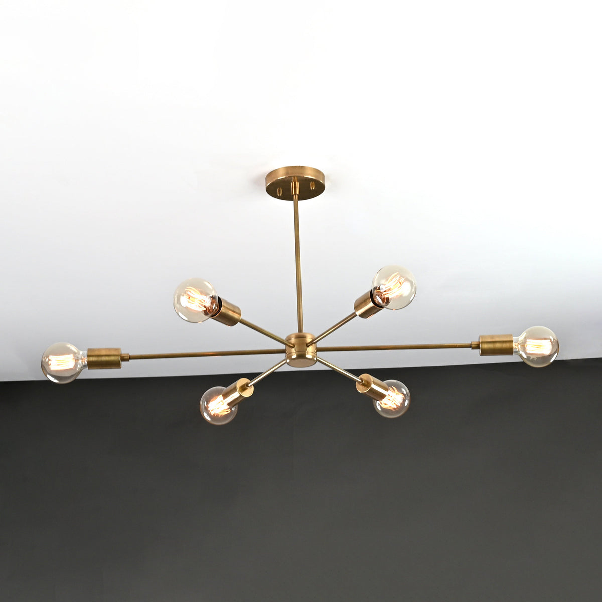 Tokyo Vector - Brass Chandelier - 6 Lights - 32191