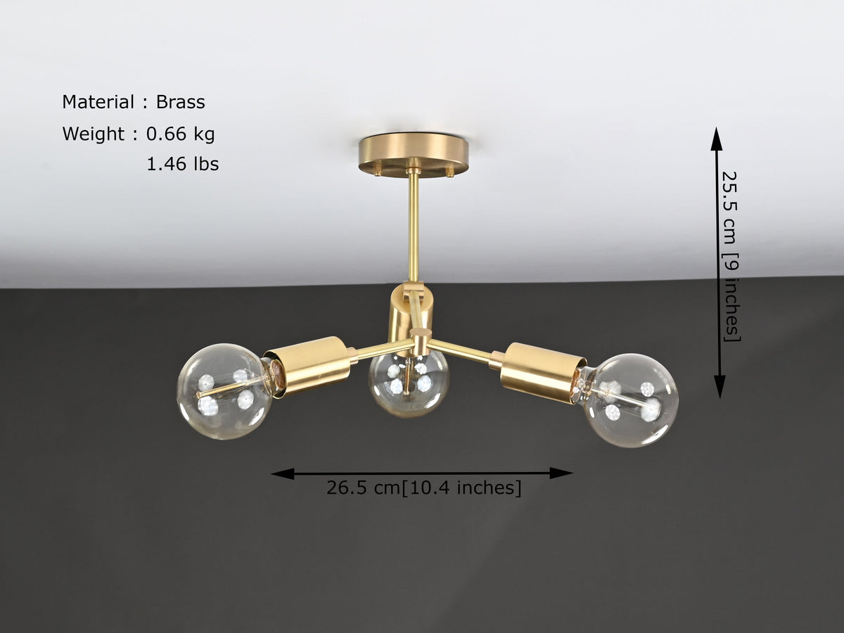 Monaco Beacon - Brass Chandelier - 6 Lights - 32196